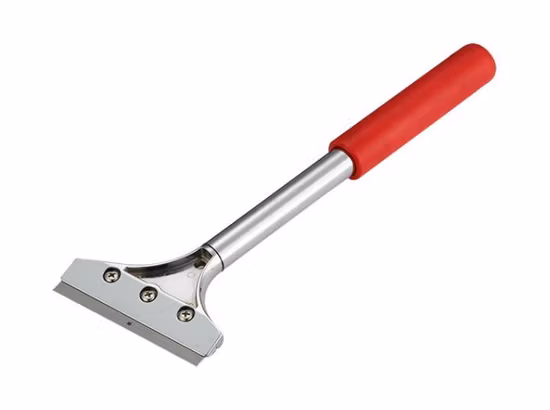 Raschietto per pavimenti e pareti con manico zincato galvanicamente 4X12 pollici