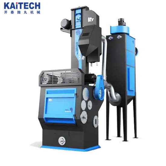 Piccola fonderia usata macchina per la sabbiatura di superfici metalliche/sabbiatrice/abrasore con cinghia in gomma con graniglia/graniglia d'acciaio